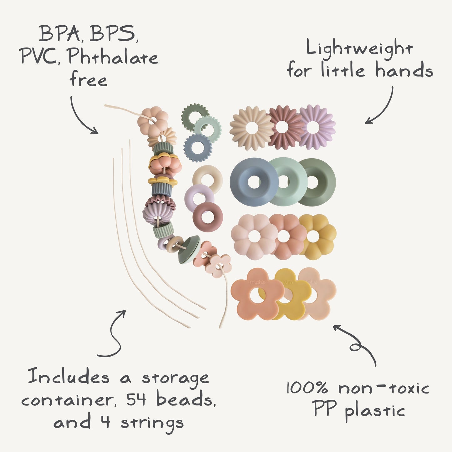 Bead Lacing Toy Set - Babies in Bloom