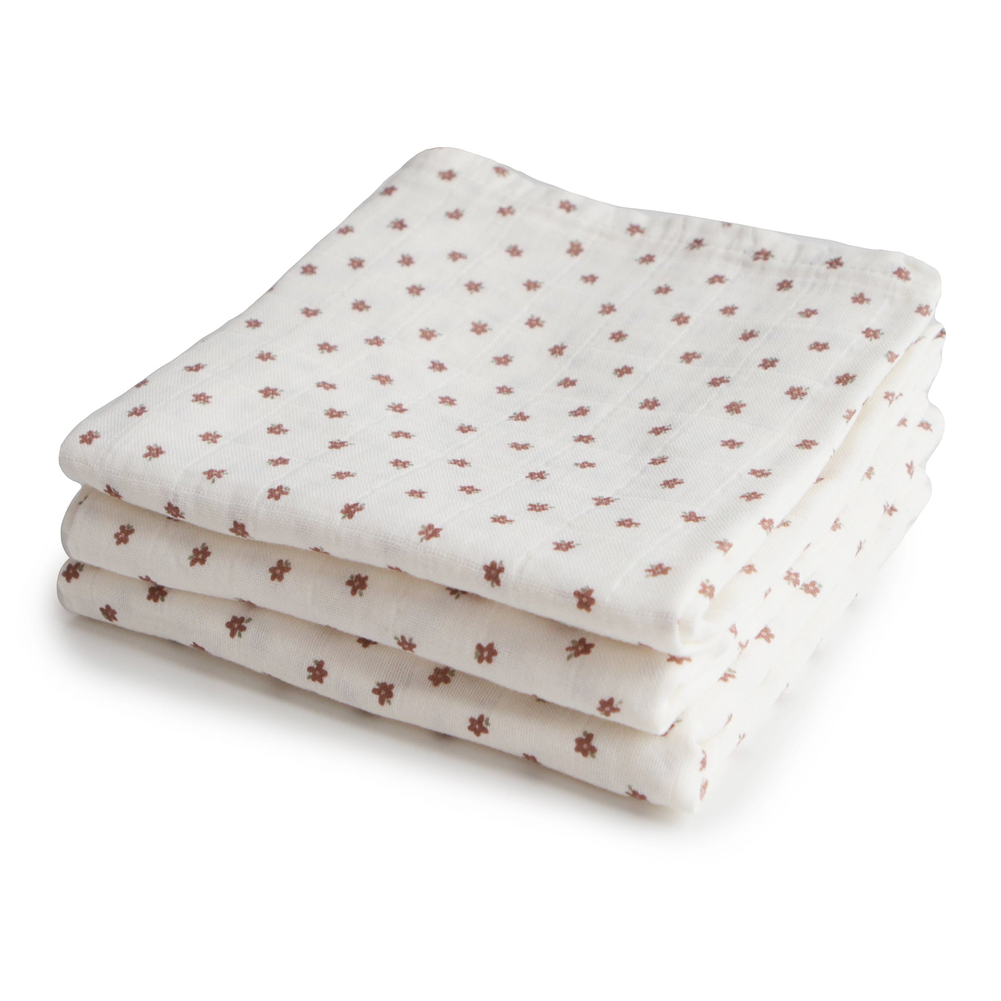 Organic Cotton Muslin Cloths 3-Pack - Babies in Bloom