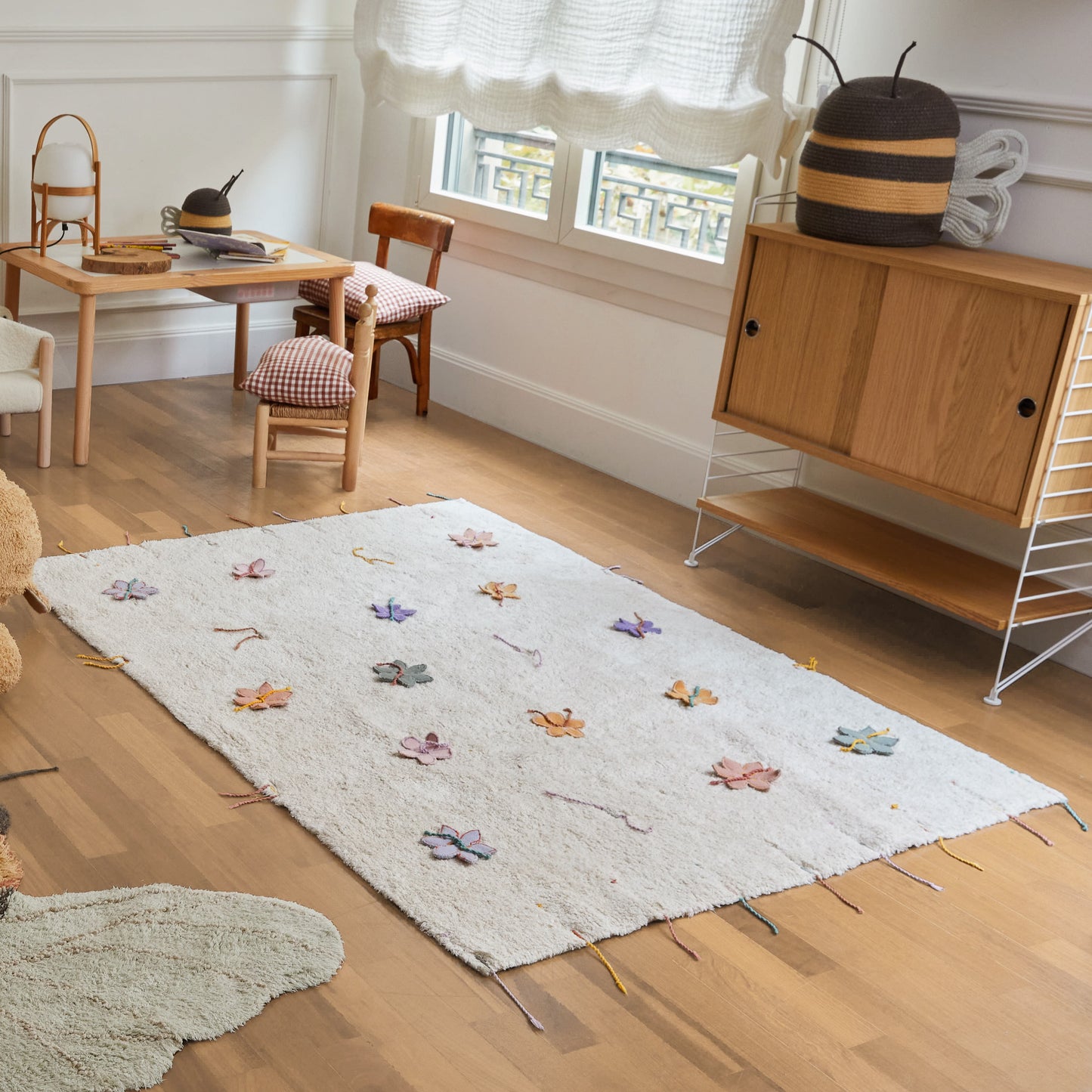 Washable Play Rug Wildflowers