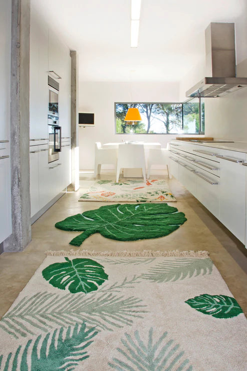 Washable Area Rug Tropical