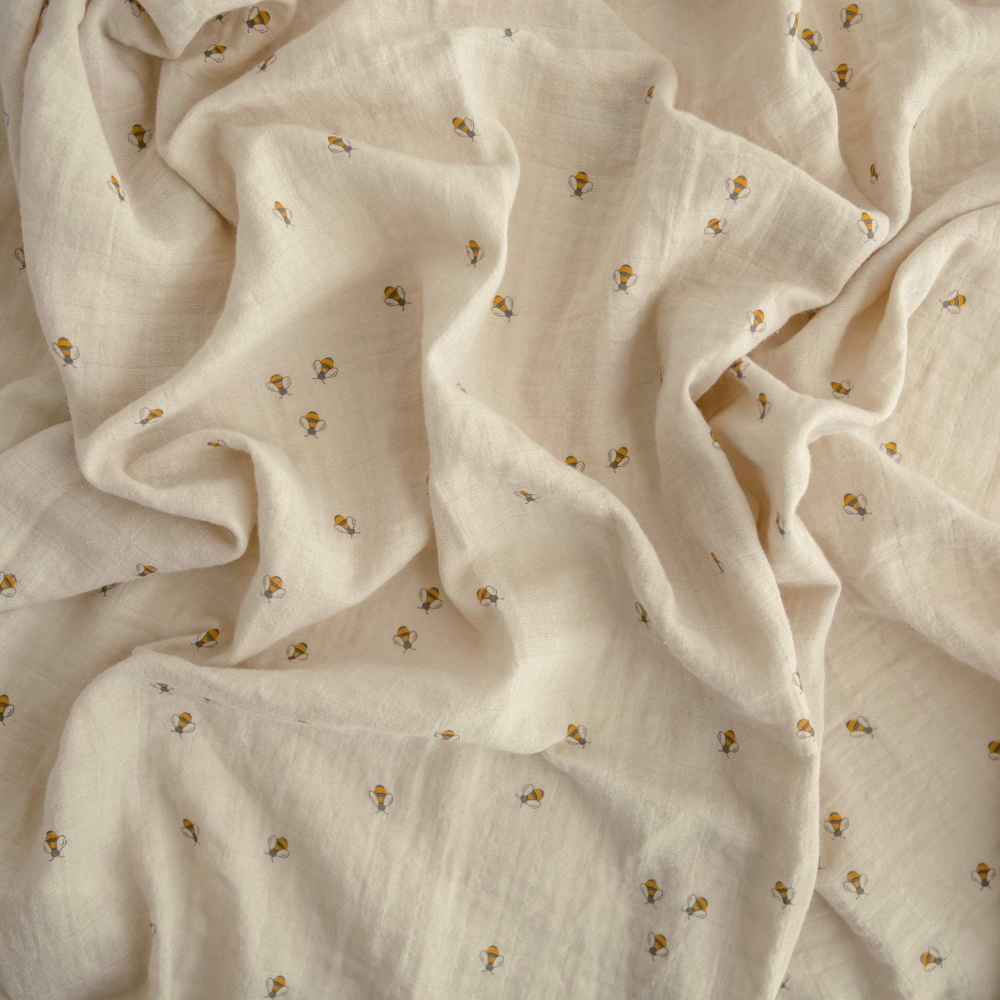 Organic Cotton Muslin Swaddle Blanket - Babies in Bloom