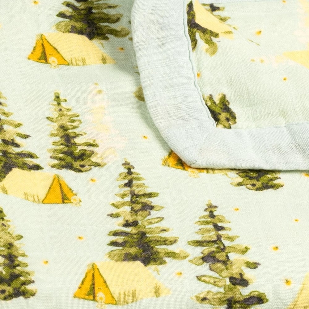 Camping Big Lovey Three-Layer Muslin Blanket