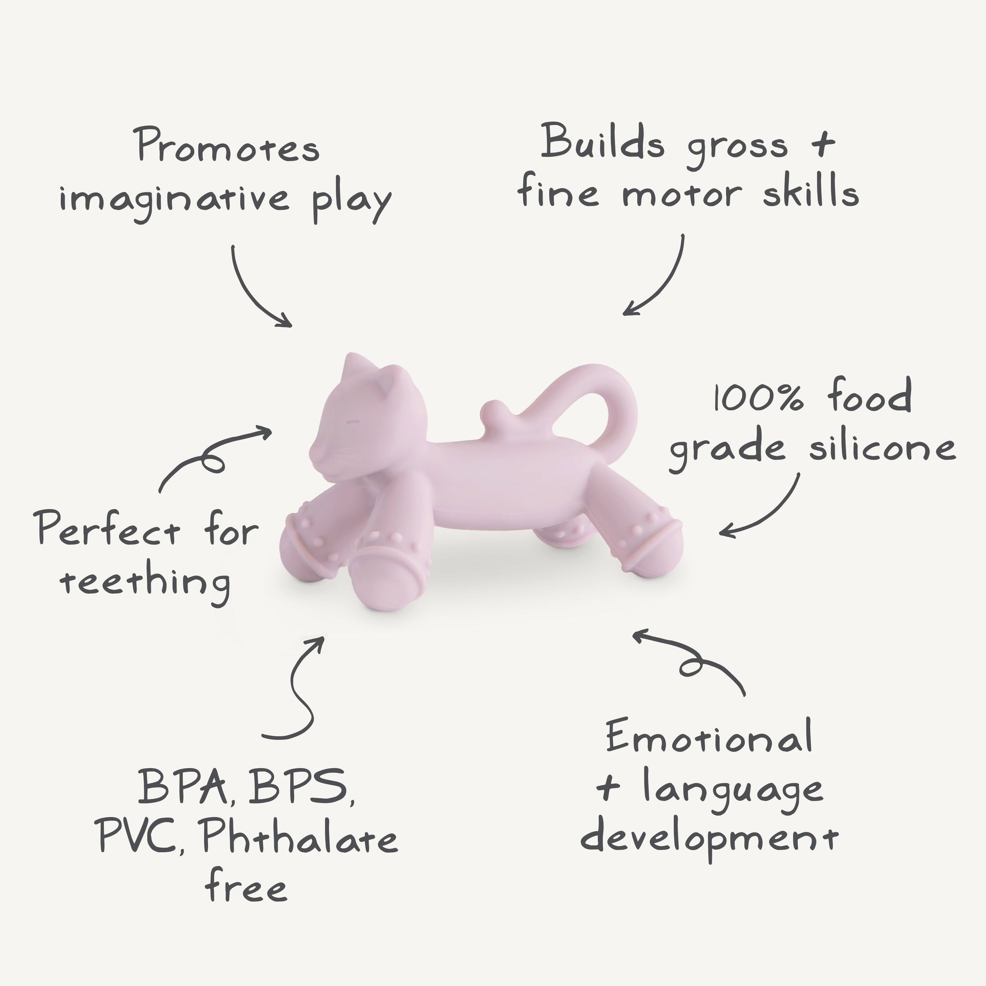 Cat Figurine Teether - Babies in Bloom