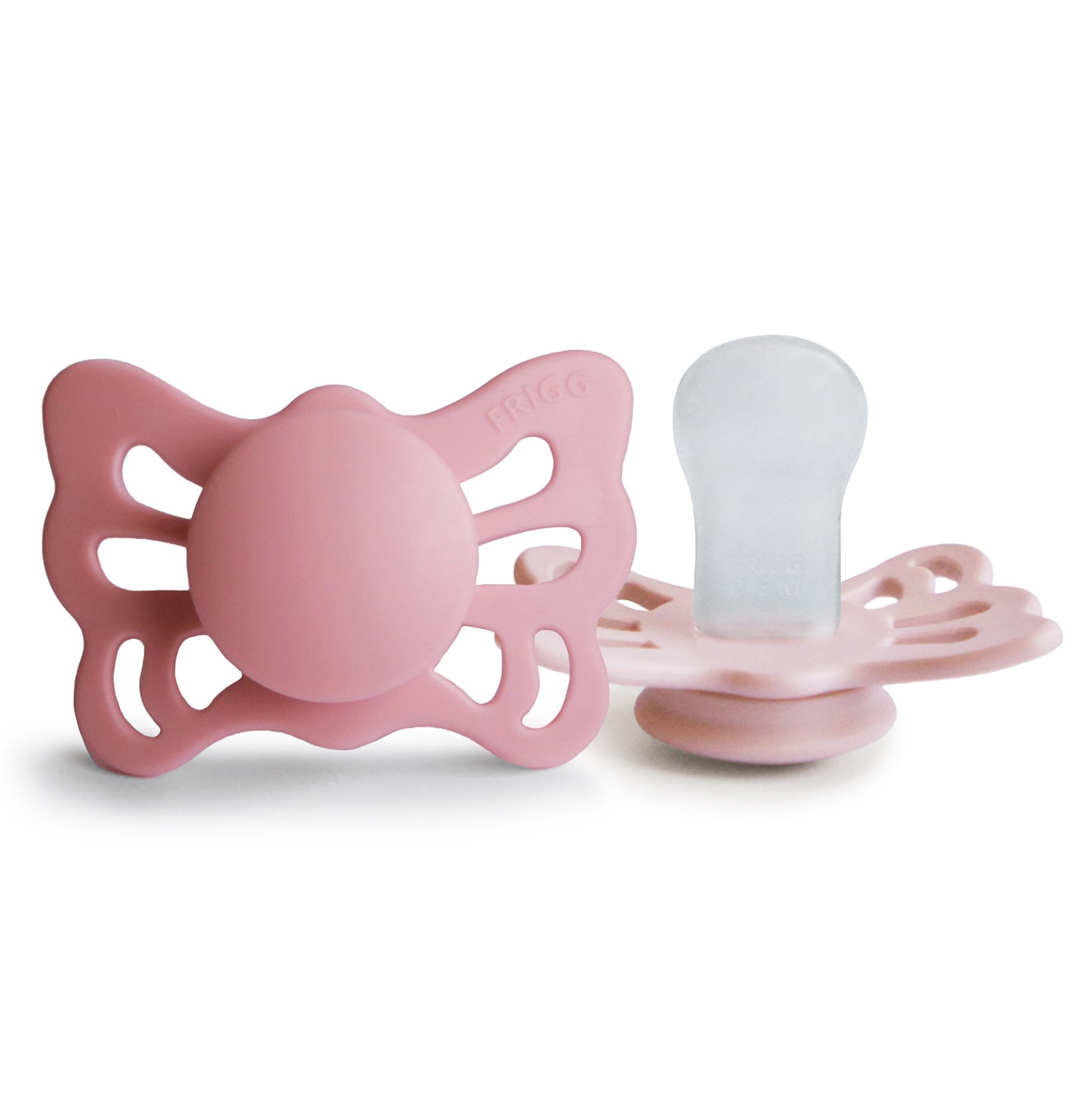 FRIGG Butterfly Anatomical Silicone Pacifier 2-Pack (0-6 Months) - Babies in Bloom