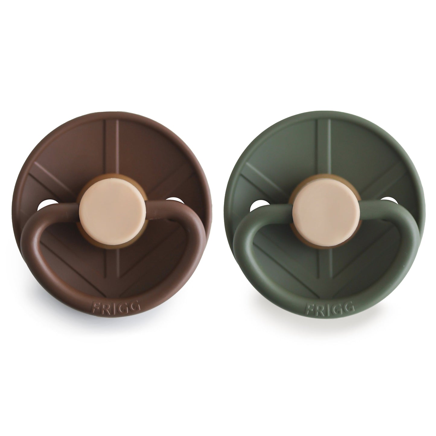 FRIGG Little Viking Natural Rubber Pacifier 2-Pack - Babies in Bloom