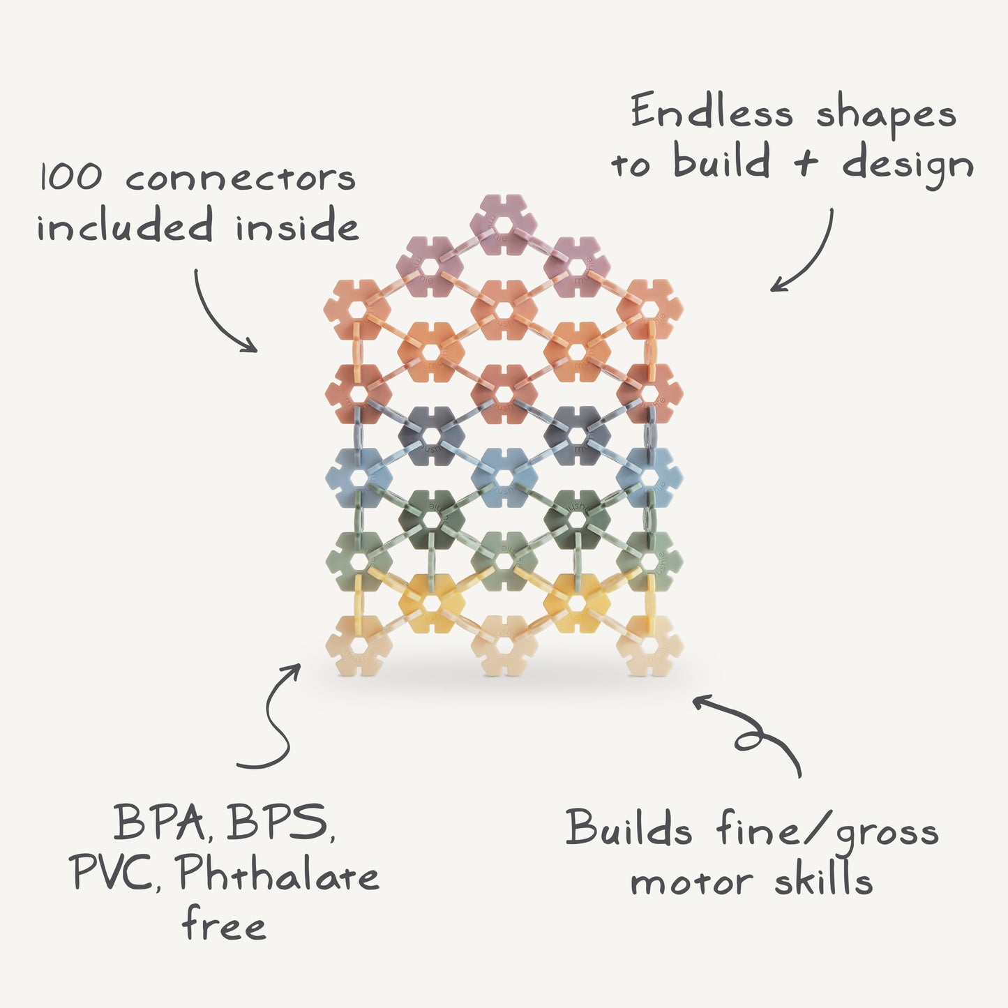 HEX Connect Building Toy Set - Babies in Bloom