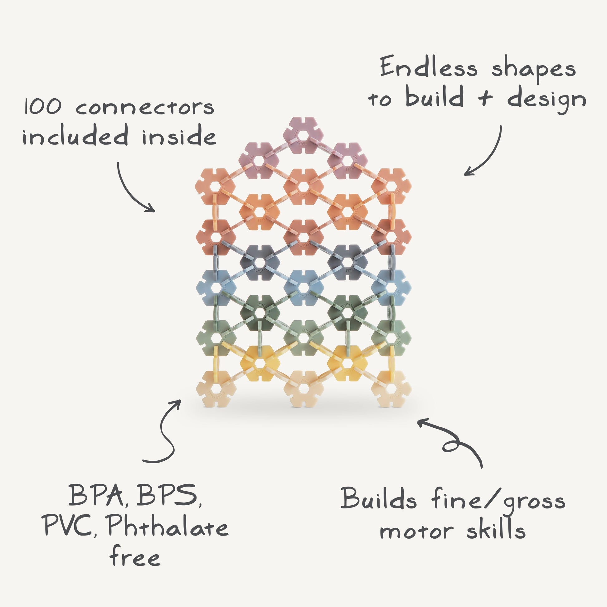HEX Connect Building Toy Set - Babies in Bloom
