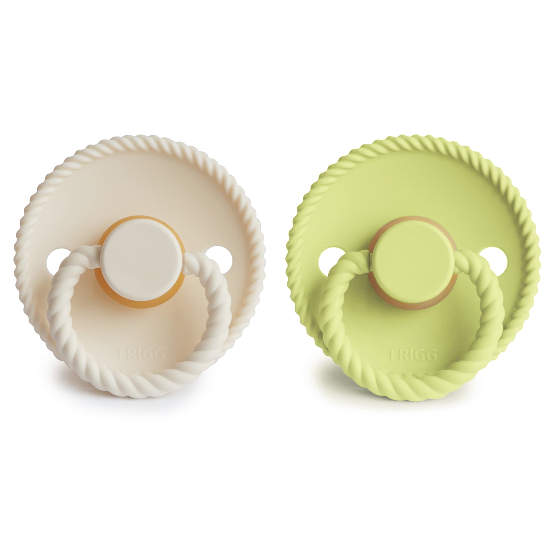 FRIGG Rope Natural Rubber Pacifier 2-Pack - Babies in Bloom