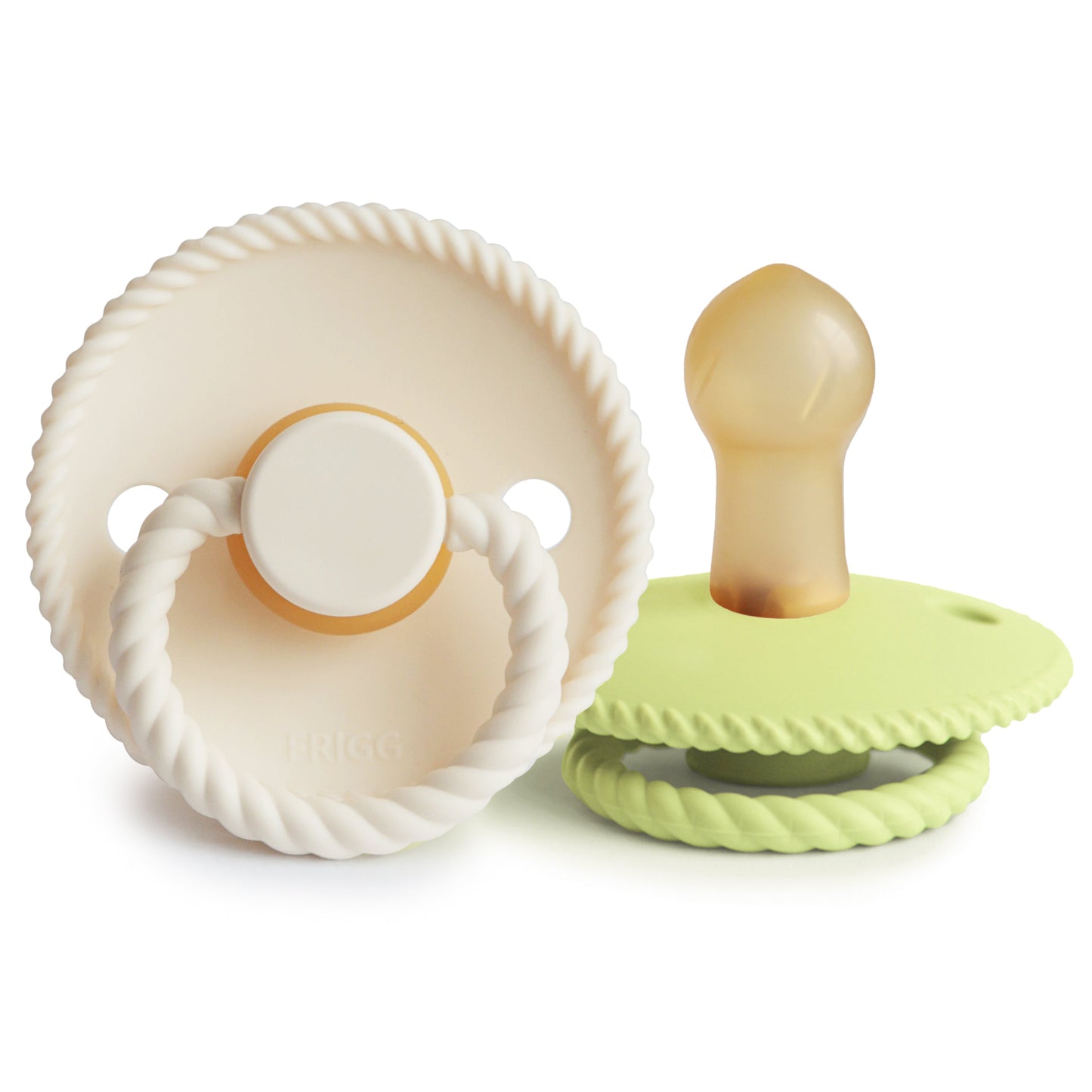 FRIGG Rope Natural Rubber Pacifier 2-Pack - Babies in Bloom