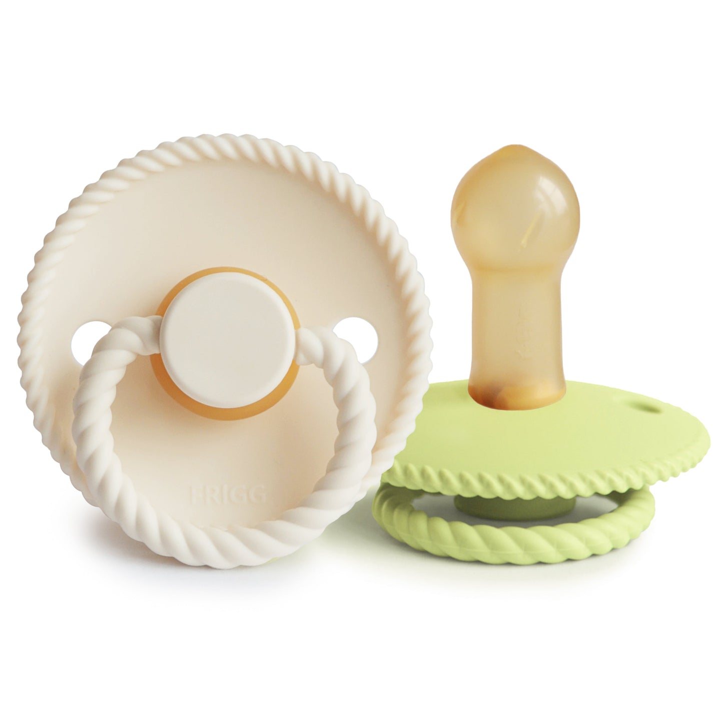 FRIGG Rope Natural Rubber Pacifier 2-Pack - Babies in Bloom