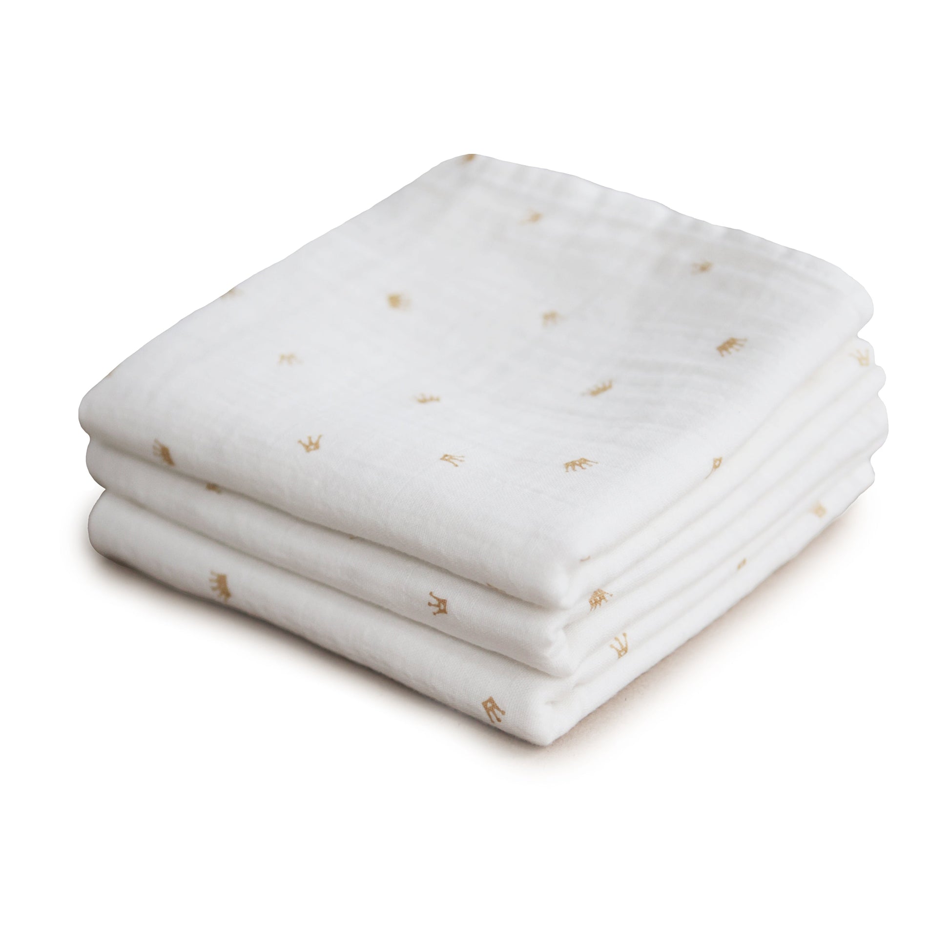 Organic Cotton Muslin Cloths 3-Pack - Babies in Bloom