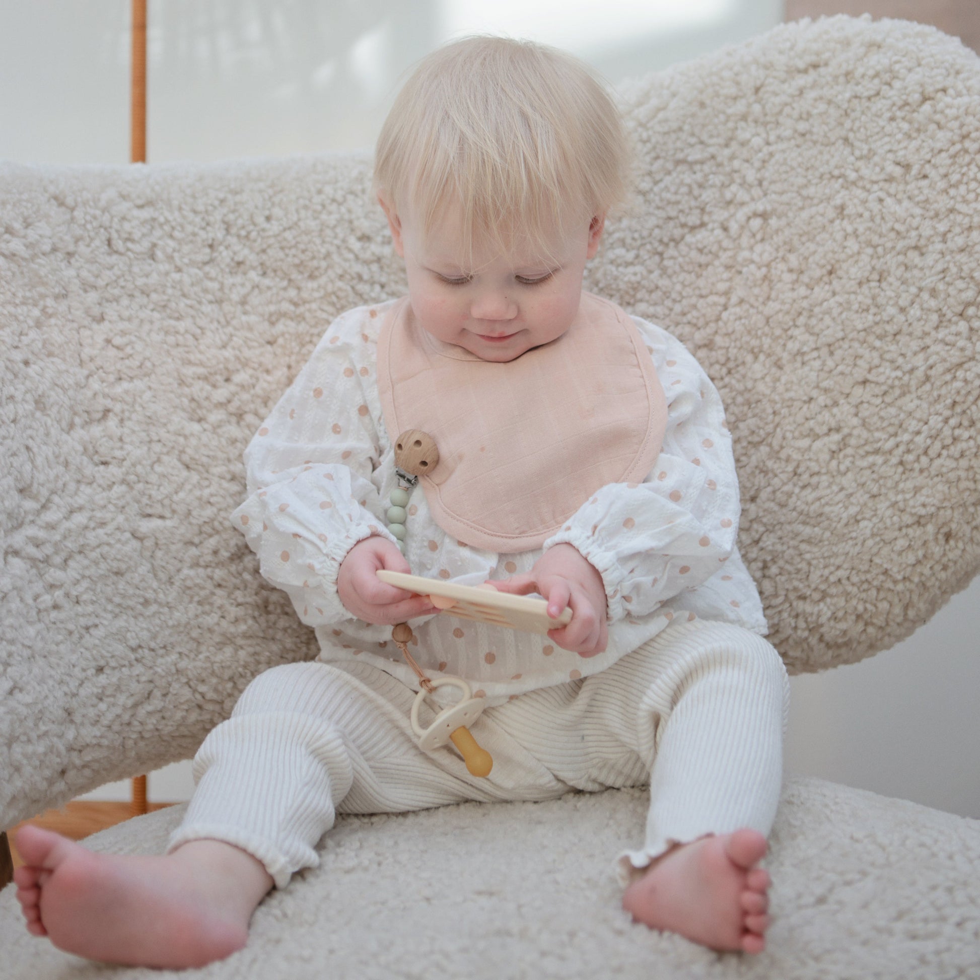 Silicone Pacifier Clip | Eva - Babies in Bloom