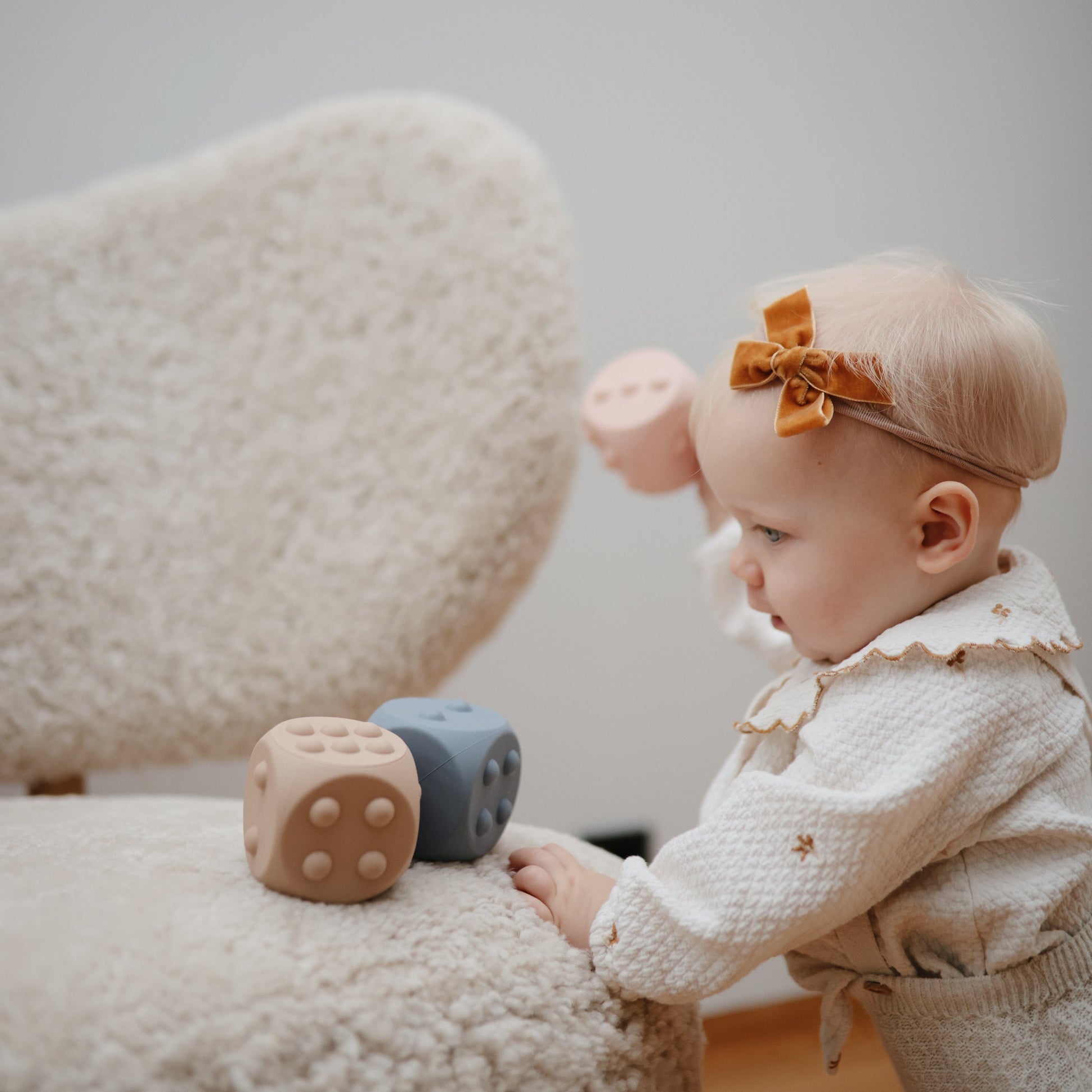 Dice Press Toy - Babies in Bloom