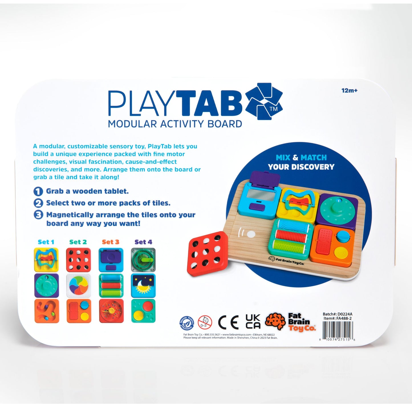 Fat Brain PlayTab Sensory Toy