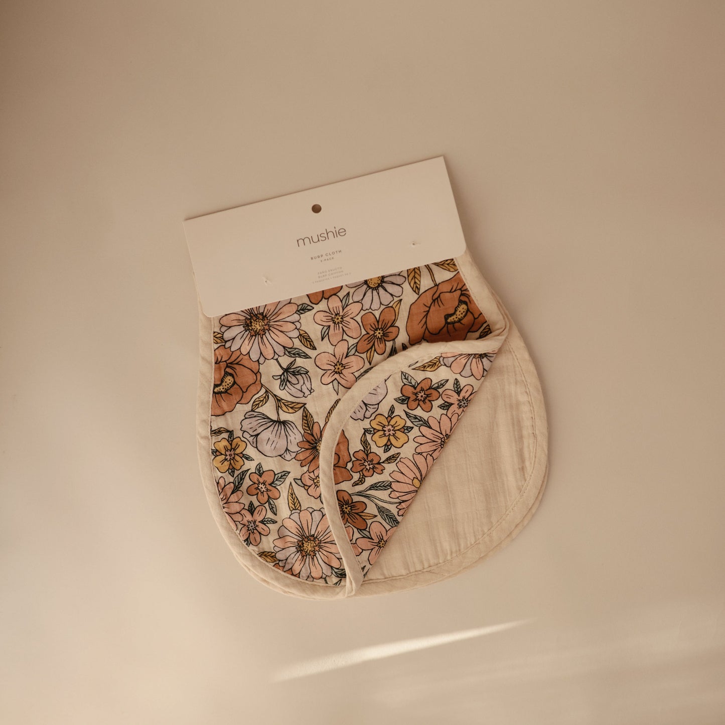 Organic Cotton Muslin Burp Cloth 2-Pack - Babies in Bloom