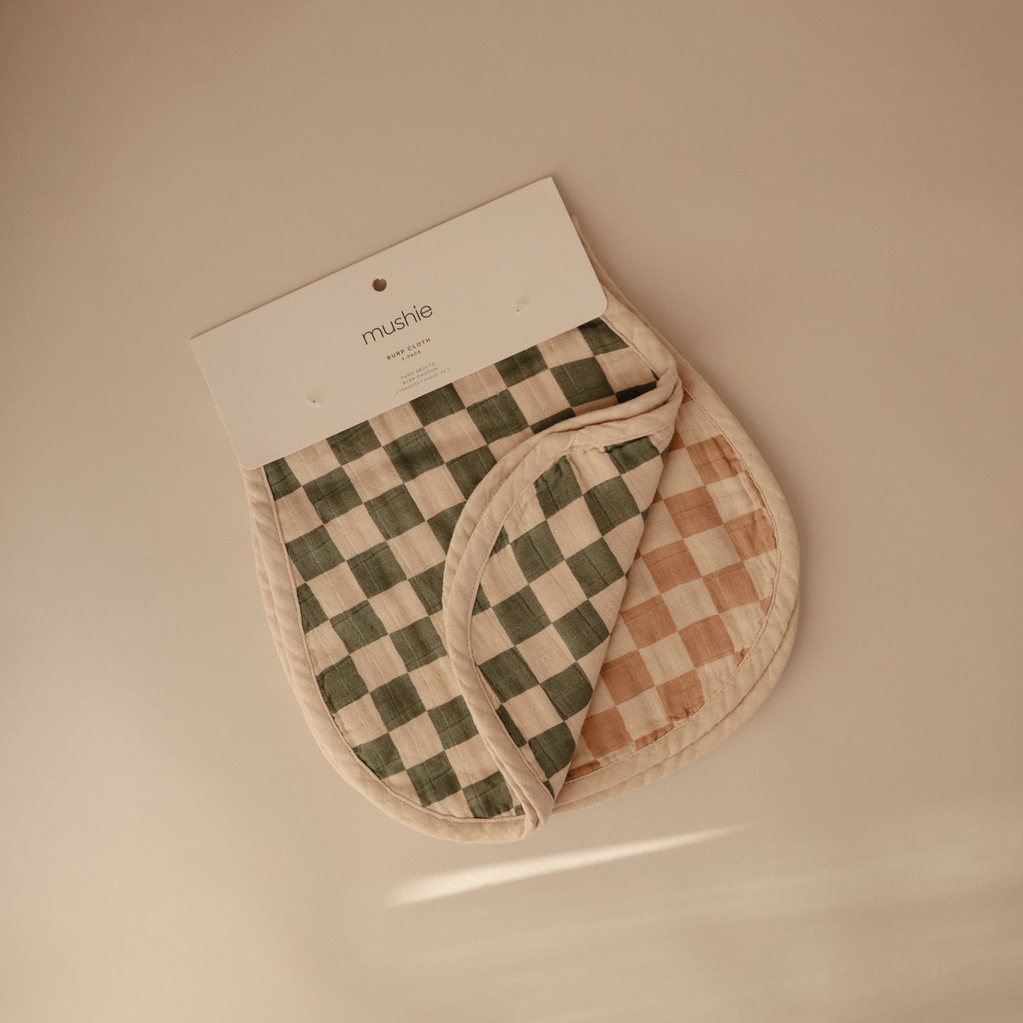 Organic Cotton Muslin Burp Cloth 2-Pack - Babies in Bloom