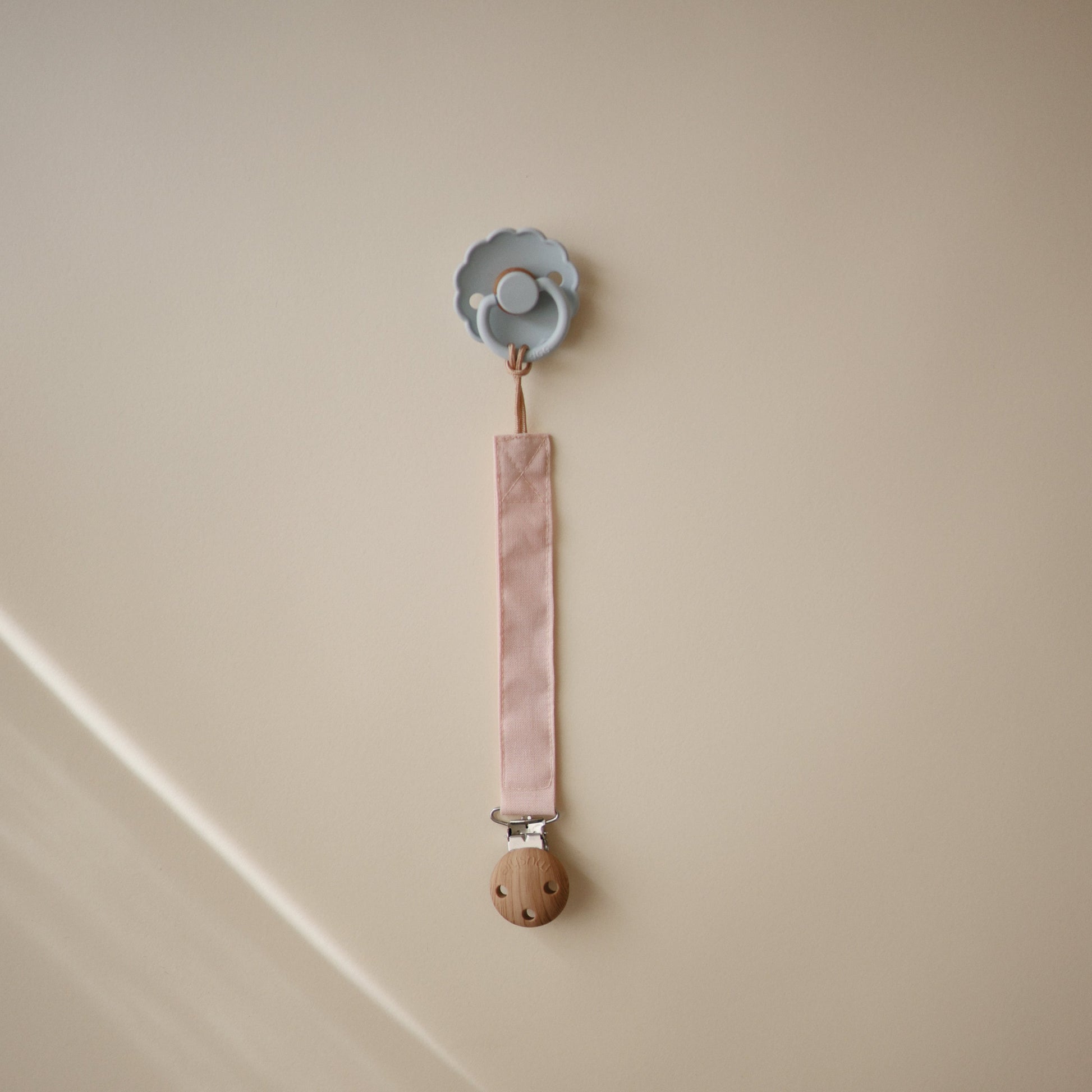 Linen Pacifier Clip 2-Pack - Babies in Bloom