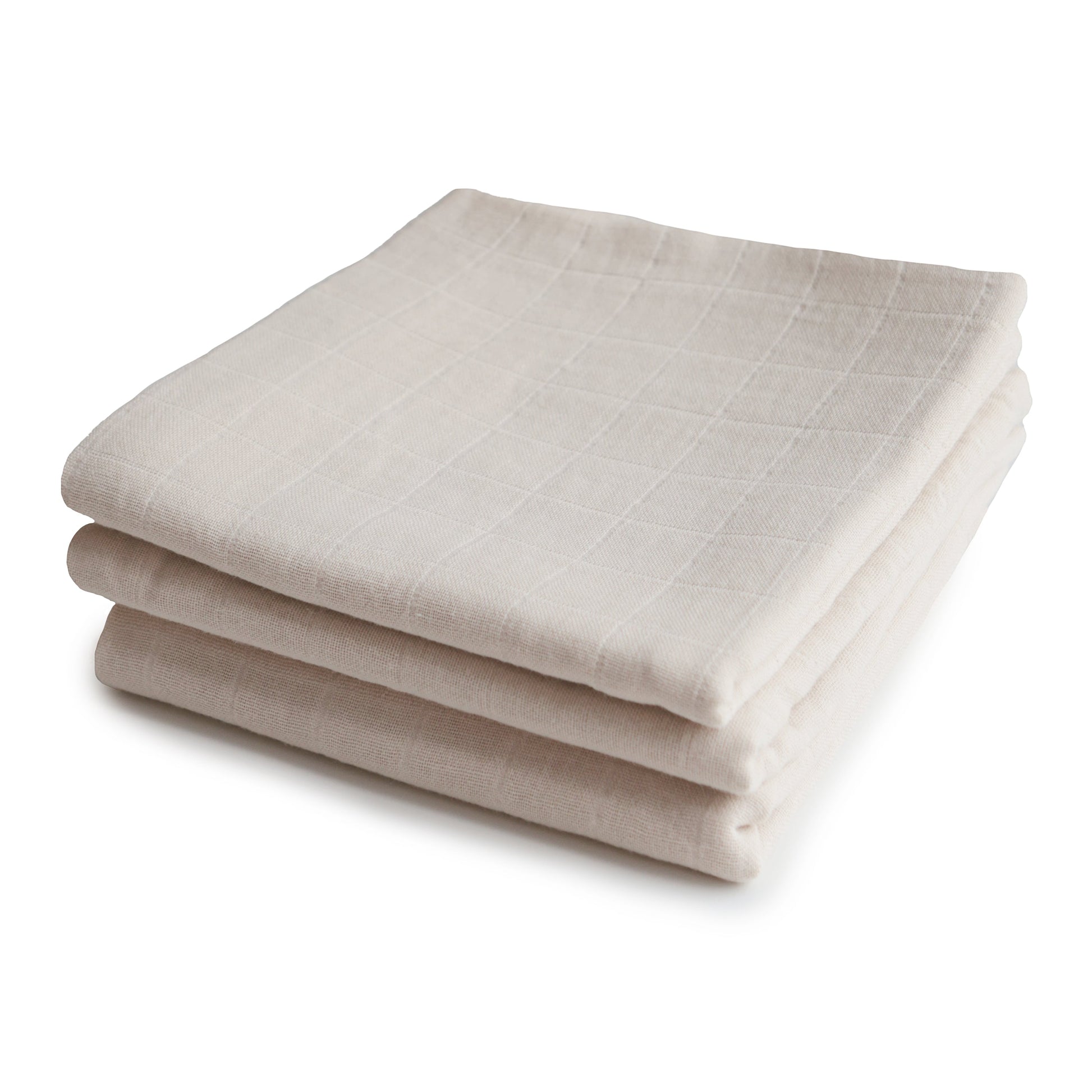 Organic Cotton Muslin Cloths 3-Pack - Babies in Bloom