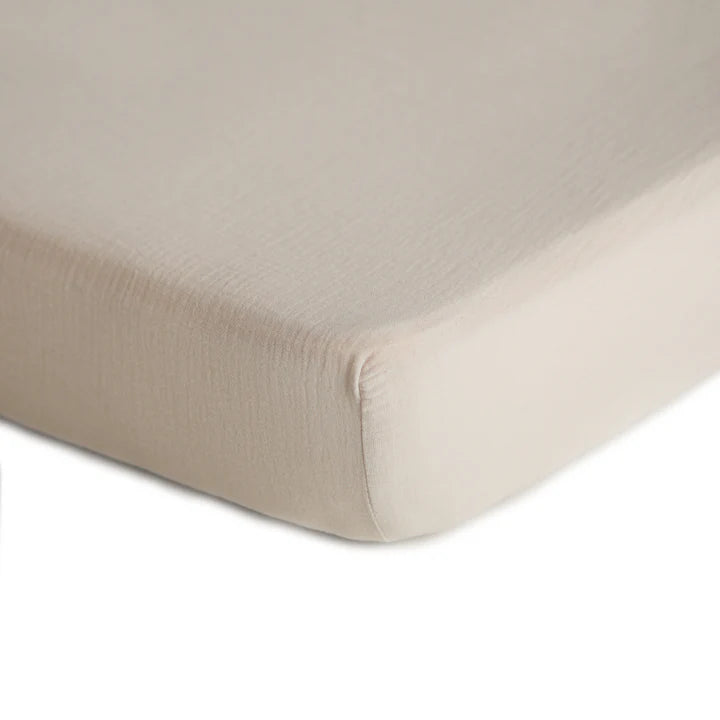 Mushie Extra Soft Muslin Crib Sheets