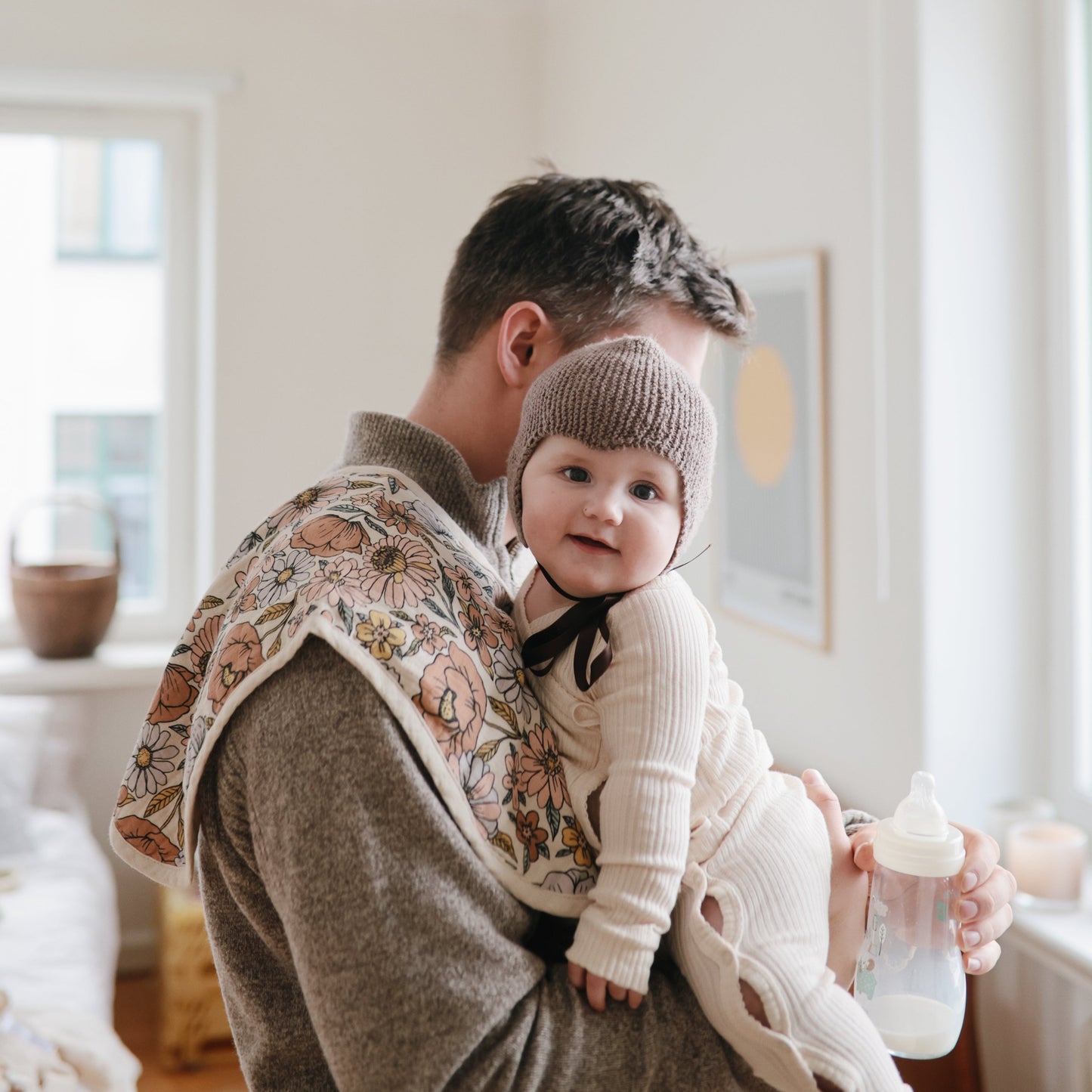Organic Cotton Muslin Burp Cloth 2-Pack - Babies in Bloom
