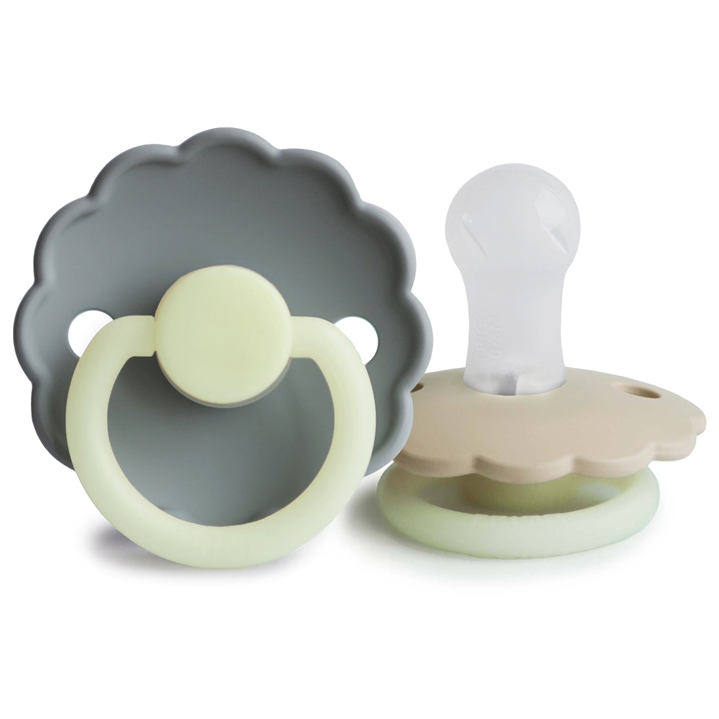 FRIGG Daisy Night Silicone Pacifier 2-Pack - Babies in Bloom