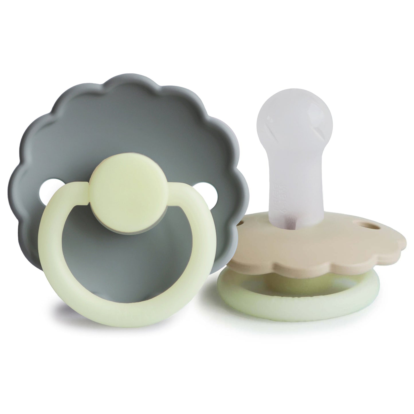FRIGG Daisy Night Silicone Pacifier 2-Pack - Babies in Bloom