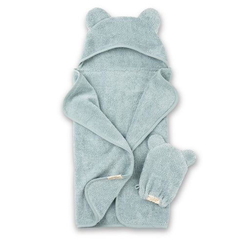 Bella Tunno Hooded Towel + Wash Mitt Sets