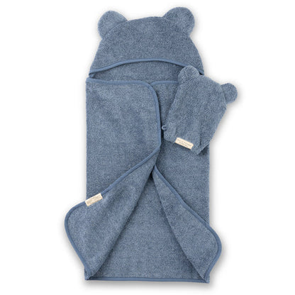 Bella Tunno Hooded Towel + Wash Mitt Sets