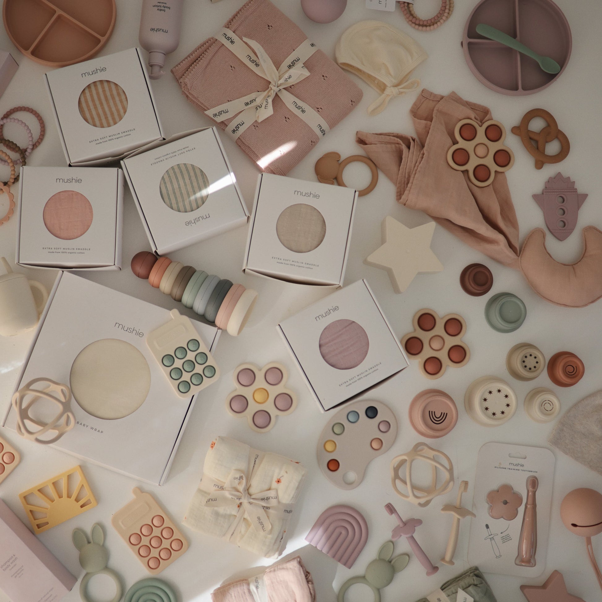 Organic Cotton Muslin Burp Cloth 2-Pack - Babies in Bloom