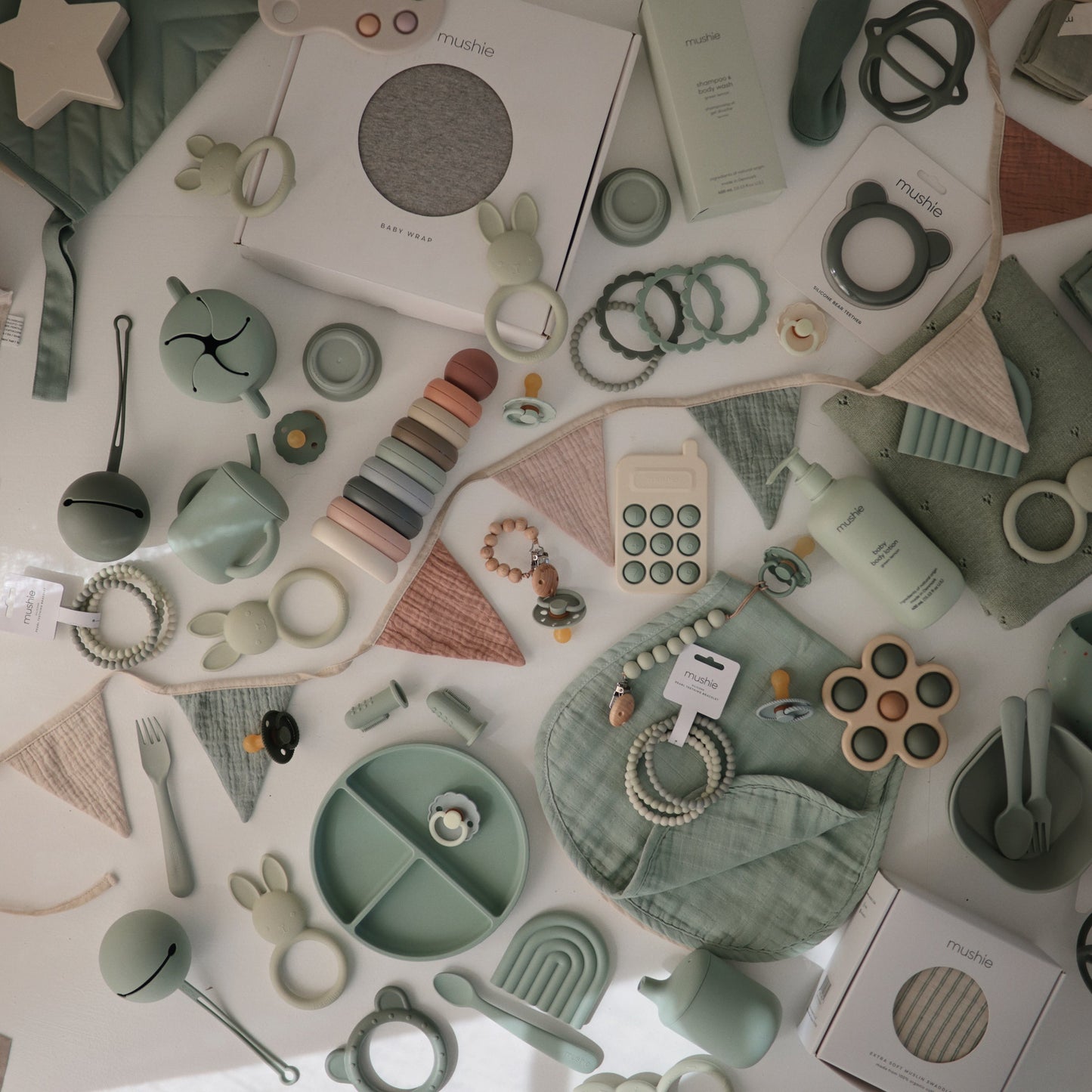 Organic Cotton Muslin Burp Cloth 2-Pack - Babies in Bloom