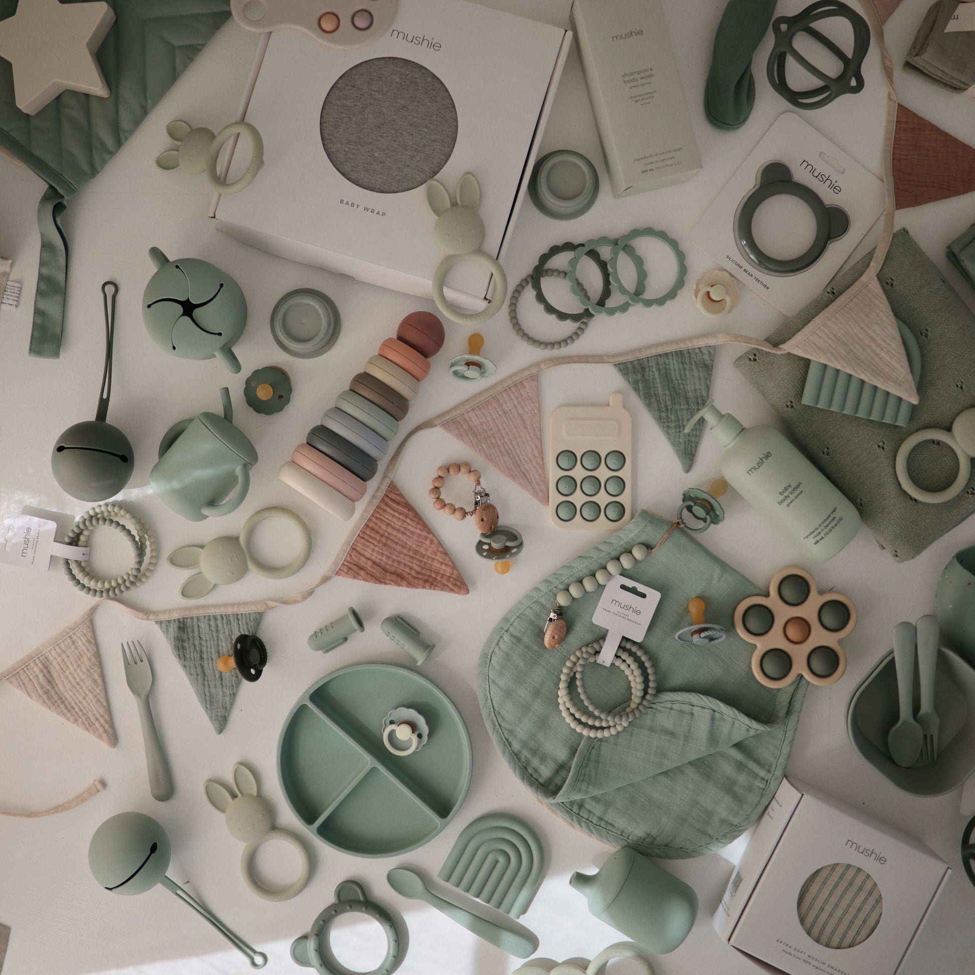 Organic Cotton Muslin Burp Cloth 2-Pack - Babies in Bloom