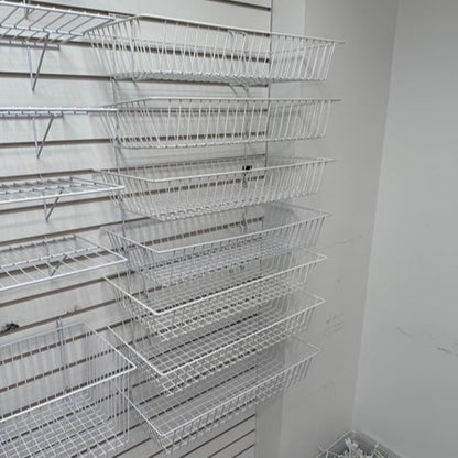 Slat Wall Shelves, Baskets, and Hooks