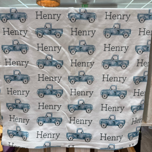Personalized "Henry" Stretchy Swaddle
