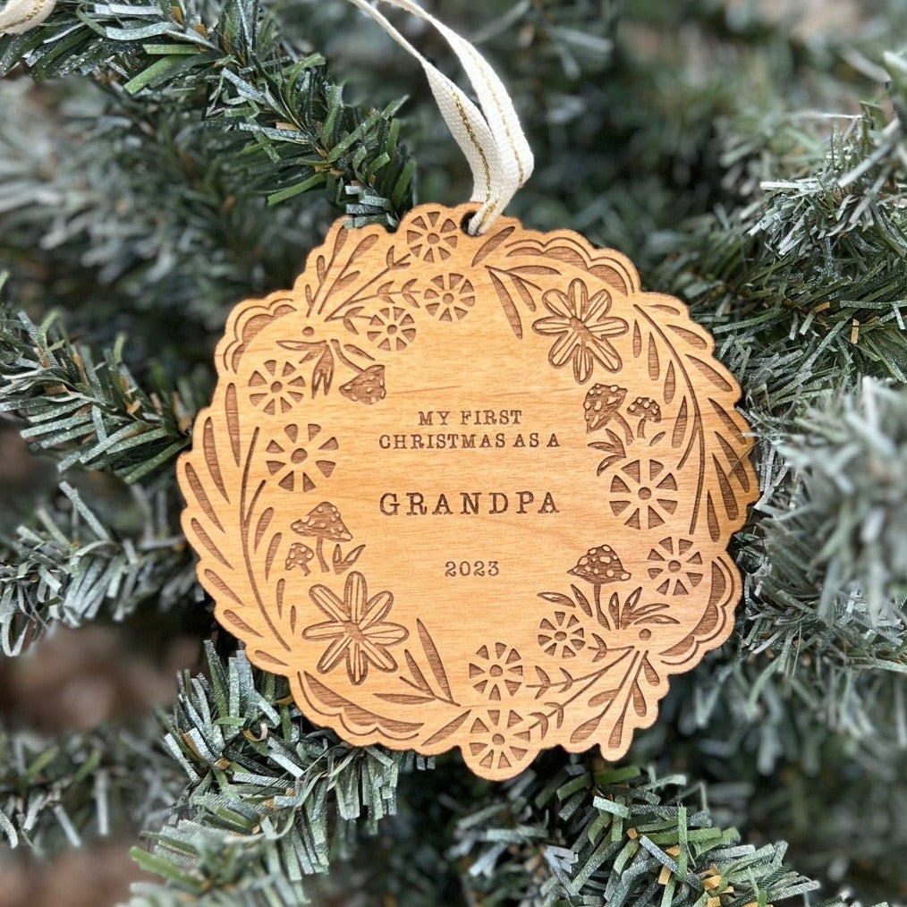 My First Christmas as a Grandpa Ornament