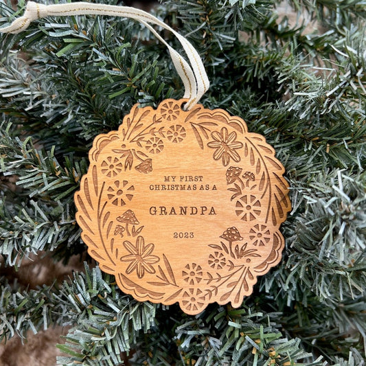 My First Christmas as a Grandpa Ornament
