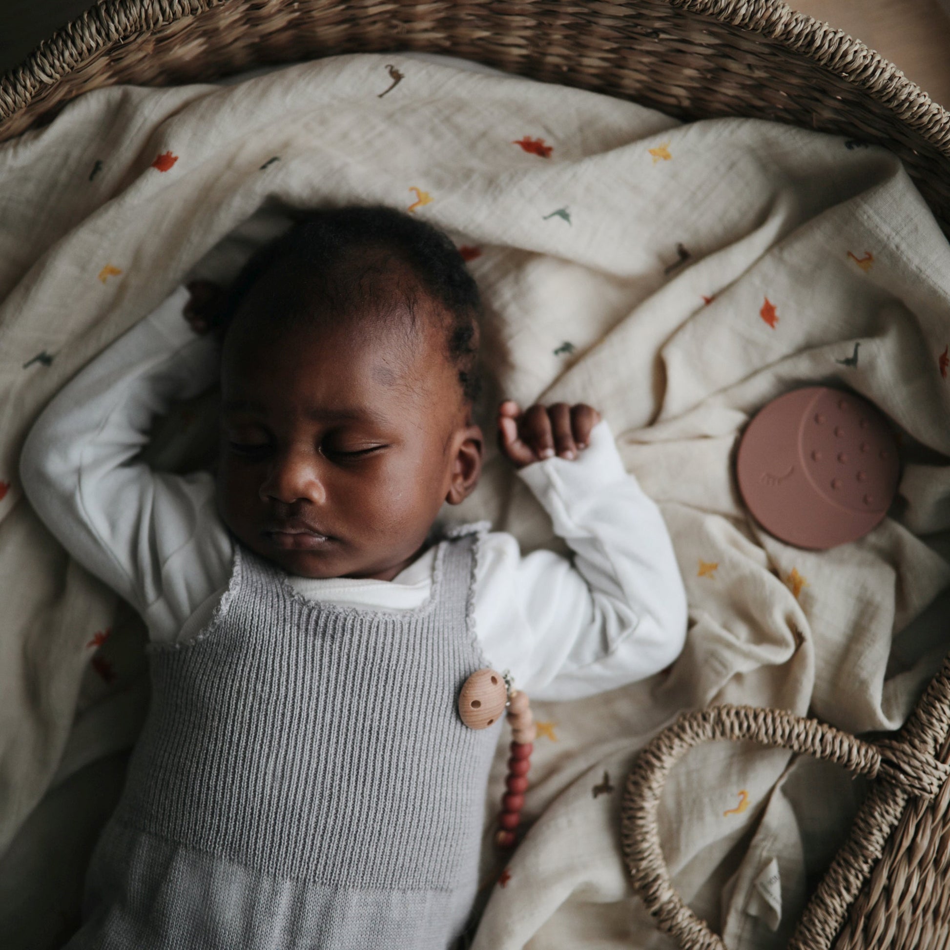 Organic Cotton Muslin Swaddle Blanket - Babies in Bloom