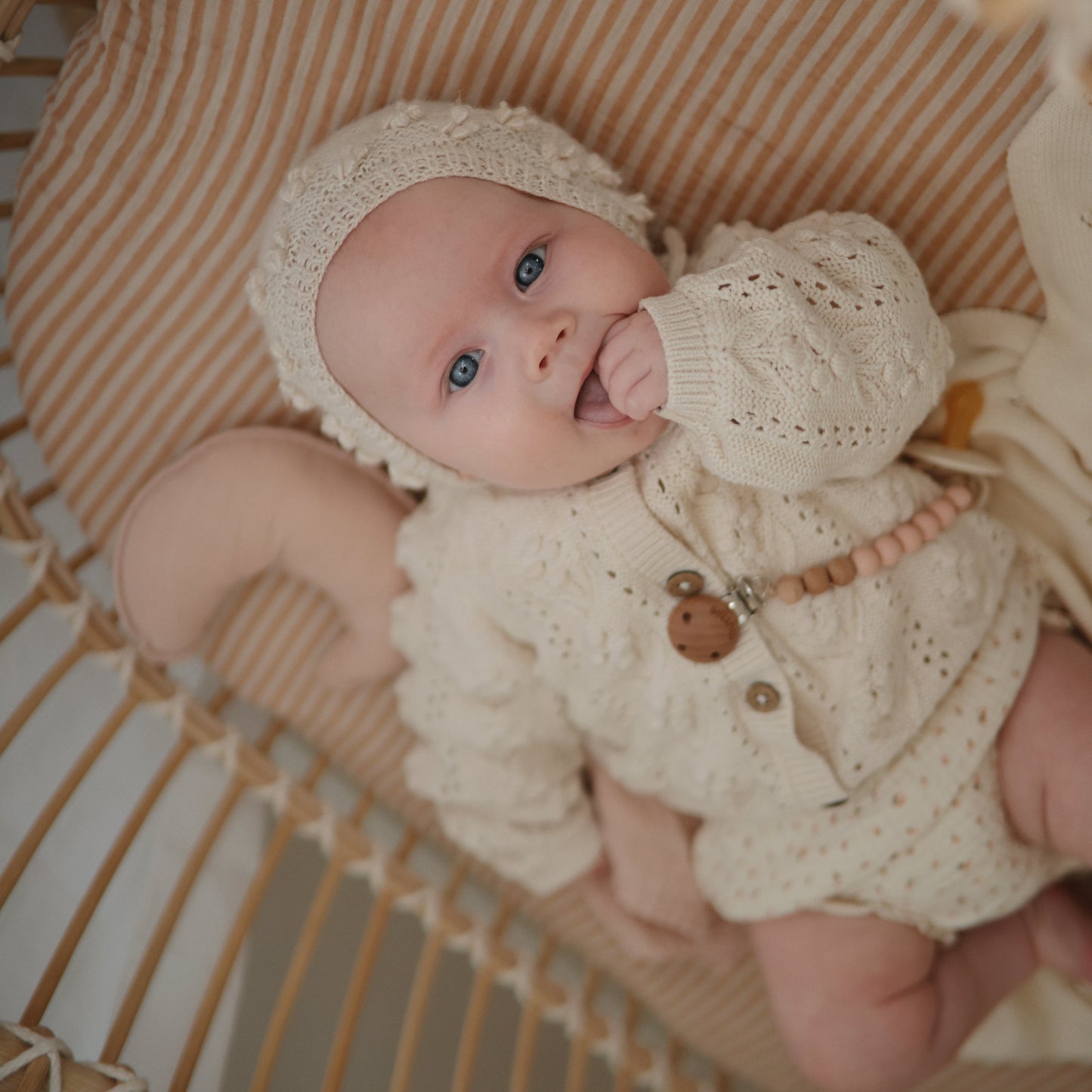 Silicone Pacifier Clip | Eva - Babies in Bloom