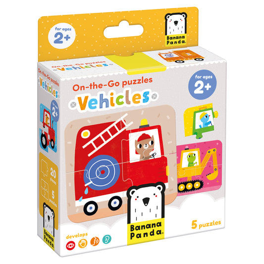 Banana Panda "Vehicles" On-the-Go Puzzles