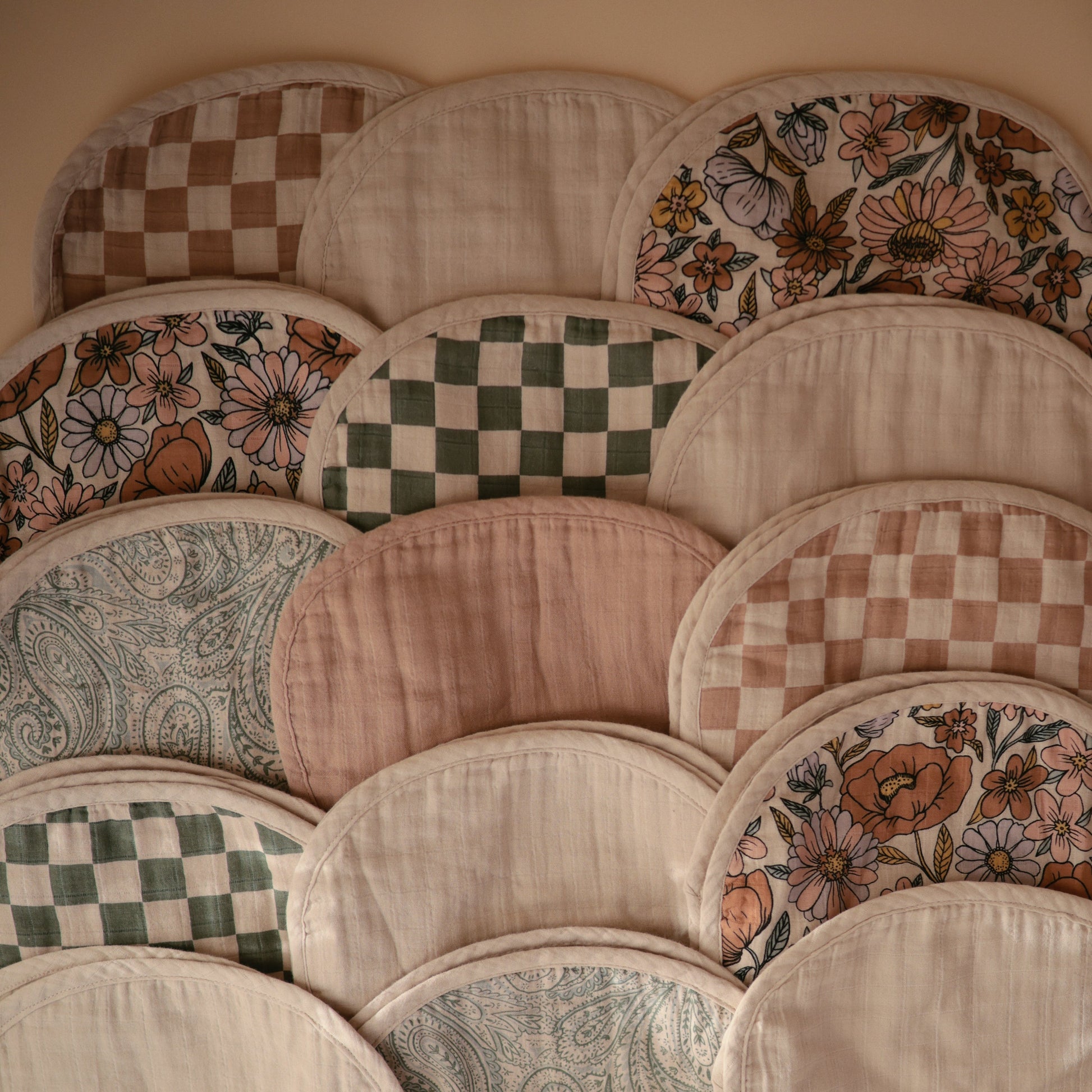 Organic Cotton Muslin Burp Cloth 2-Pack - Babies in Bloom