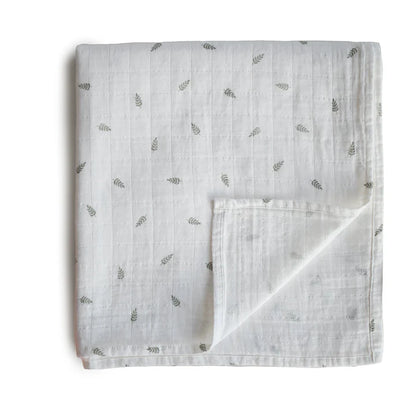 Mushie Organic Cotton Muslin Swaddle Blankets