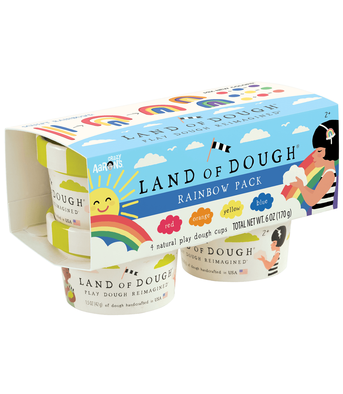 Land of Dough Rainbow Mini 4-Pack