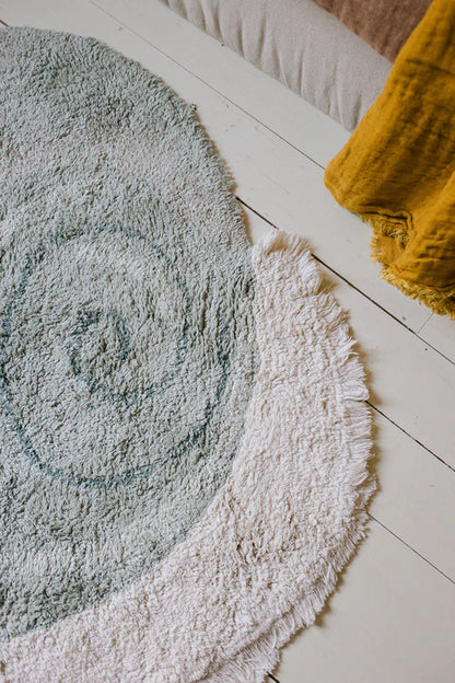 Washable Animal Cotton Rug Snail