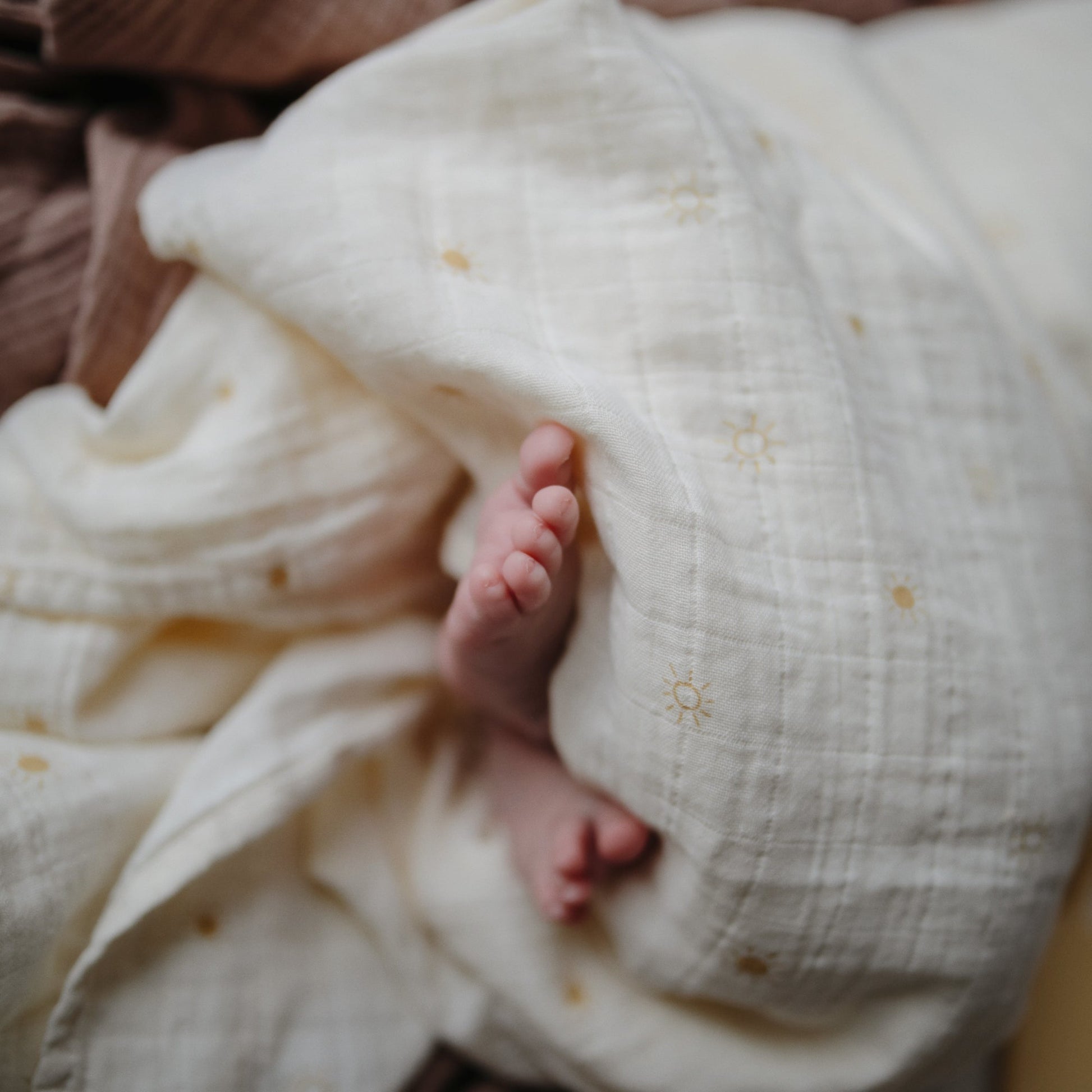 Organic Cotton Muslin Swaddle Blanket - Babies in Bloom