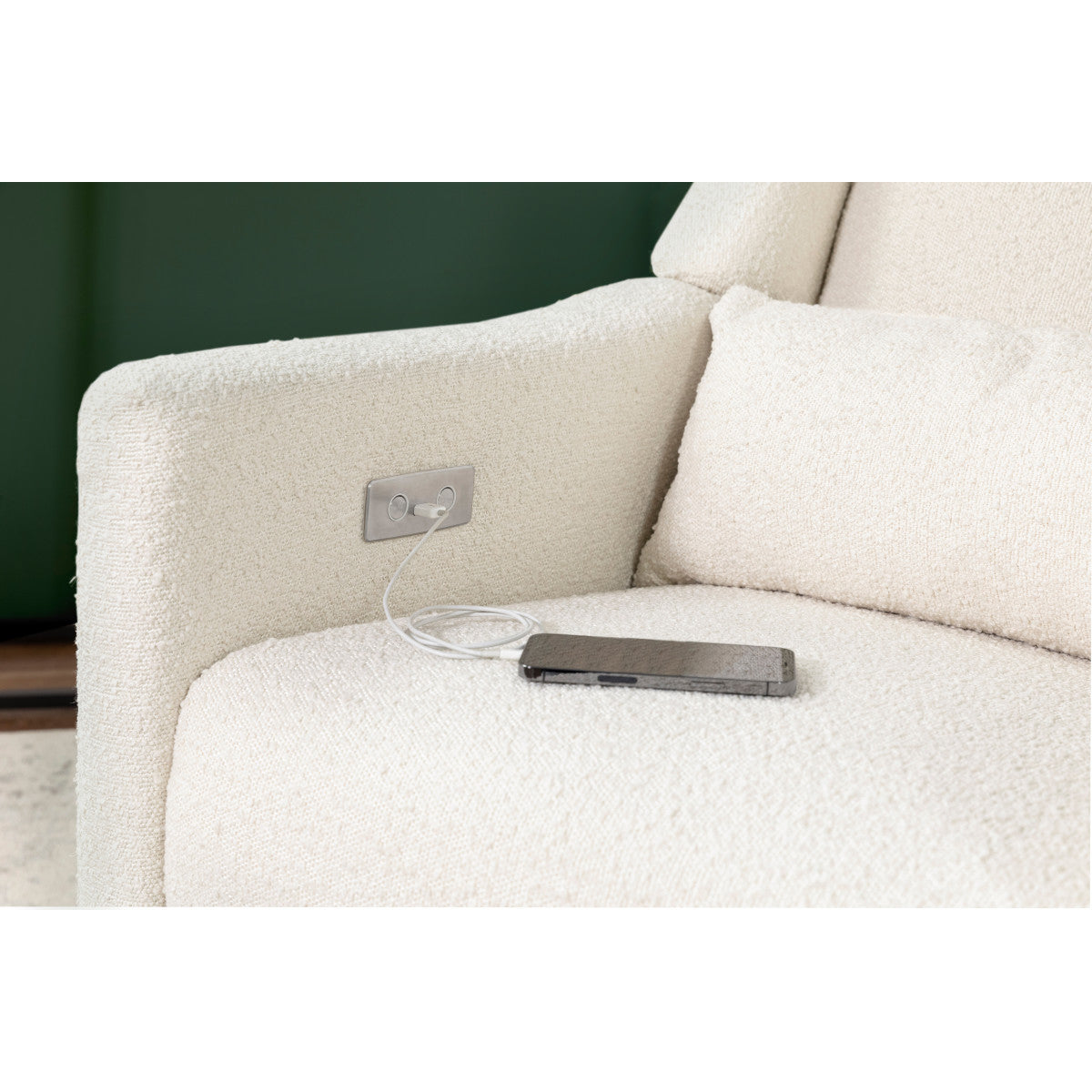 Babyletto Kiwi Electronic Recliner and Swivel Glider with USB Port