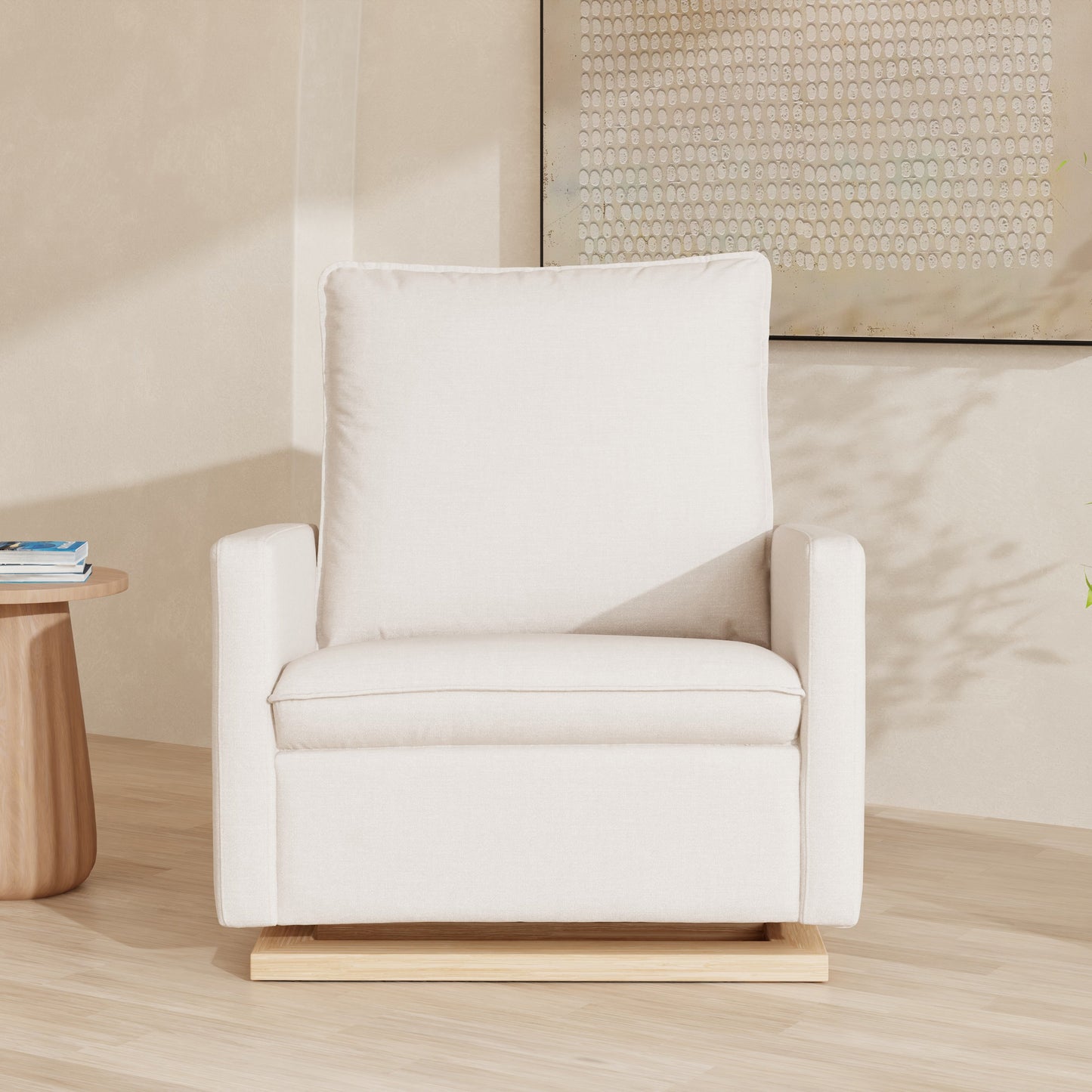 Babyletto Cali Pillowback Chair and a Half Glider | Water Repellent & Stain Resistant