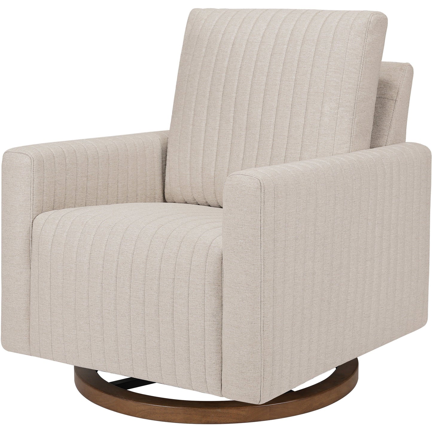 Babyletto Poe Channeled Swivel Glider