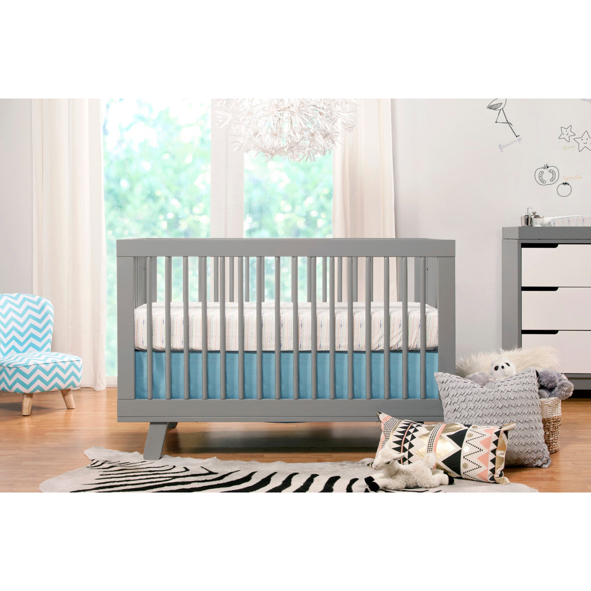 Babyletto Hudson 3-in-1 Convertible Crib with Toddler Bed Conversion Kit