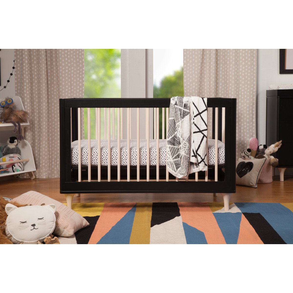 Babyletto Lolly 3-in-1 Convertible Crib with Toddler Bed Conversion Kit