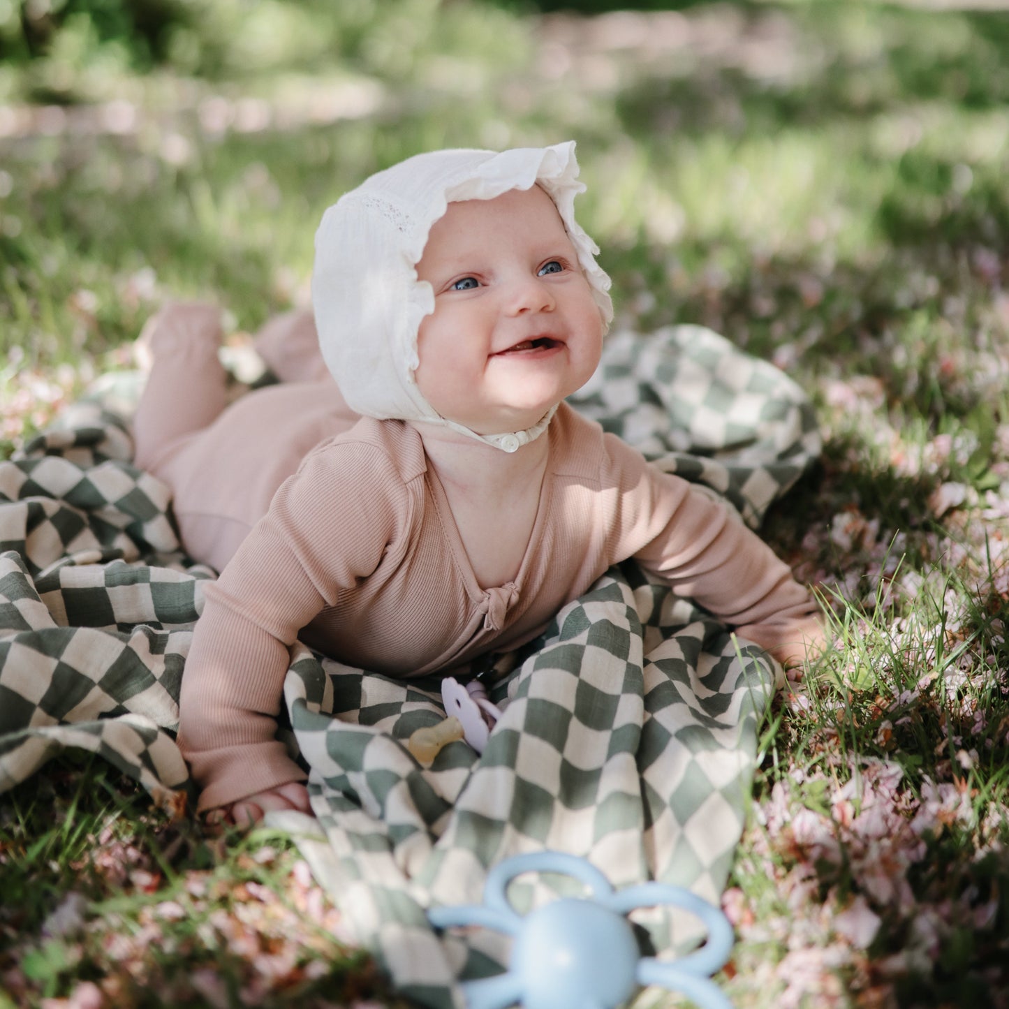 Organic Cotton Muslin Swaddle Blanket - Babies in Bloom