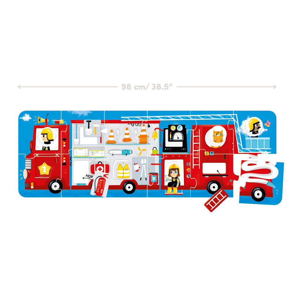 Banana Panda Make-a-Match Puzzle Fire Truck